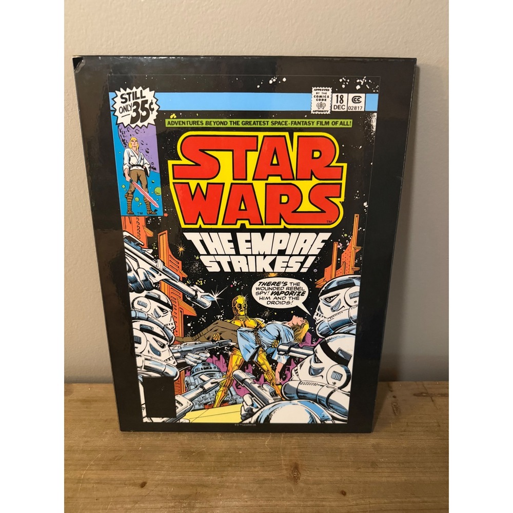 Star Wars The Empire Strikes Back Comic Cover Wood Wall Plaque‎ Artissimo Marvel